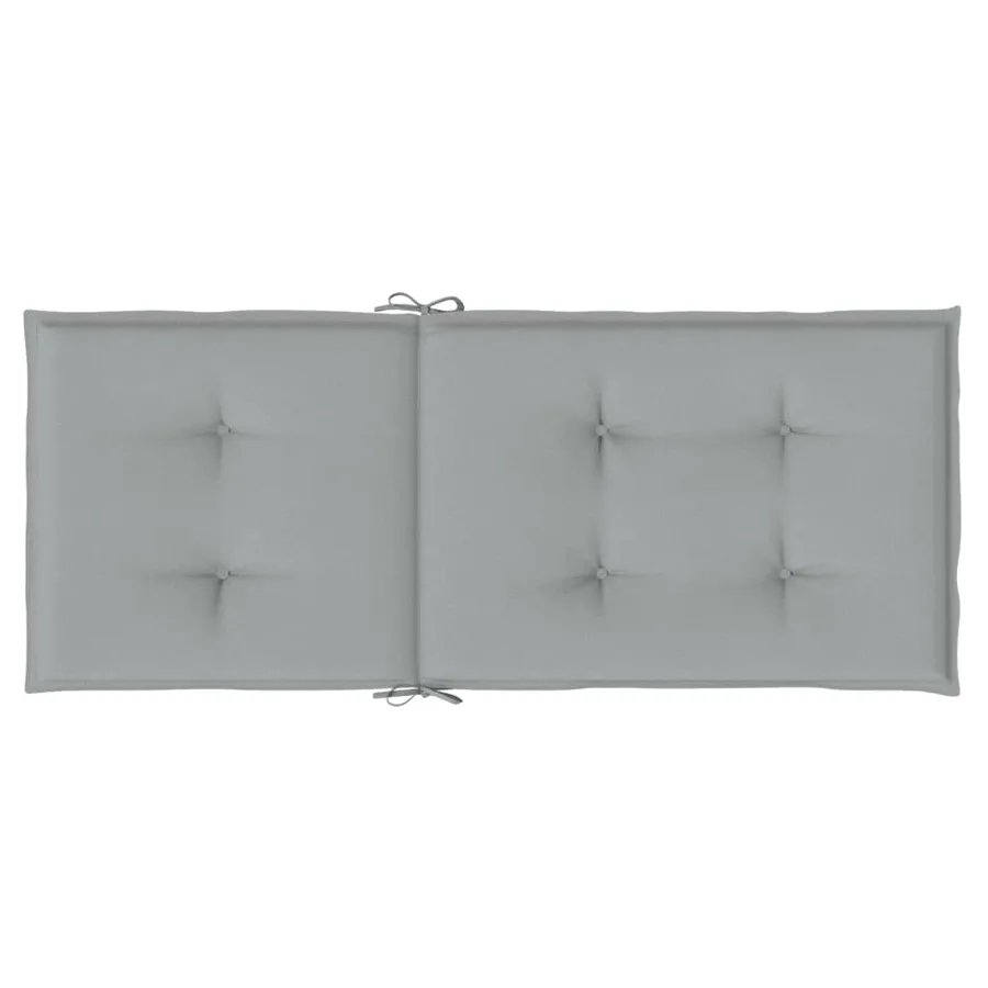 Coussins de chaise à dossier haut lot de 4 gris clair mélangé - 7