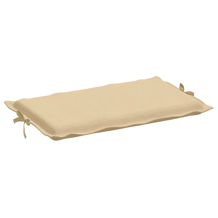 Coussin de chaise longue beige mélangé 186x58x4 cm tissu - 5