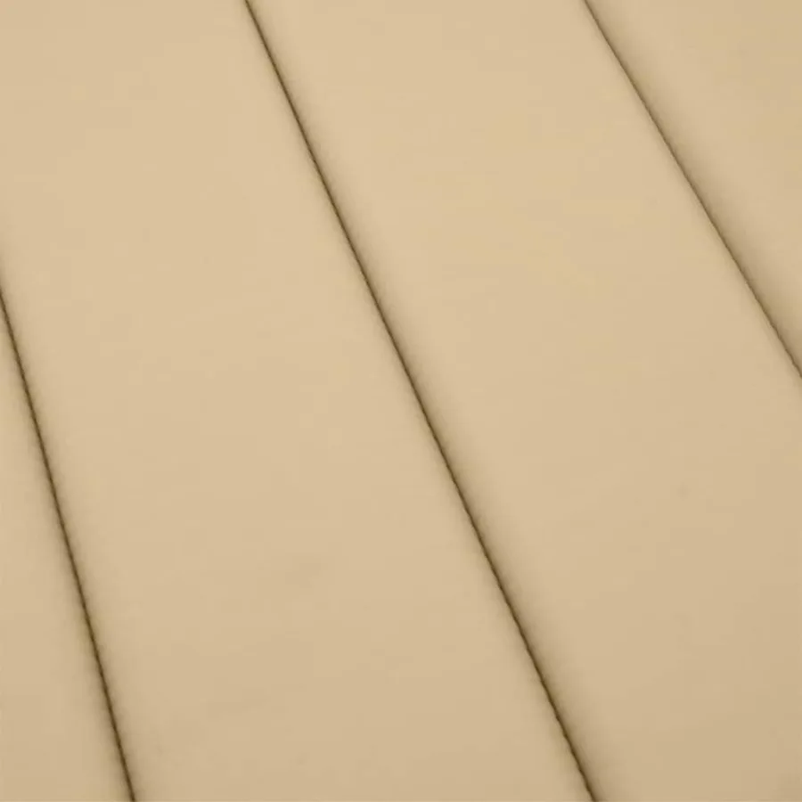 Coussin de chaise longue beige mélangé 186x58x4 cm tissu - 8