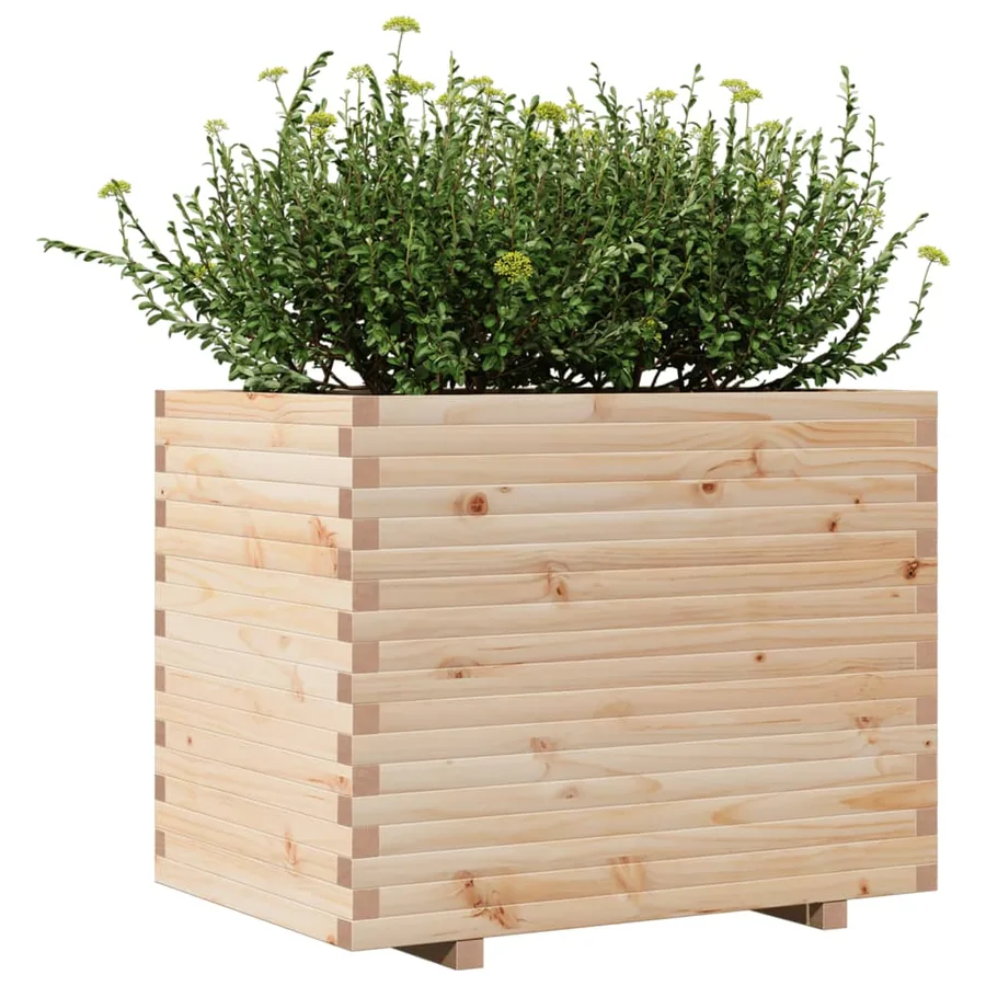 Jardinière 90x60x72,5 cm bois de pin massif - 4