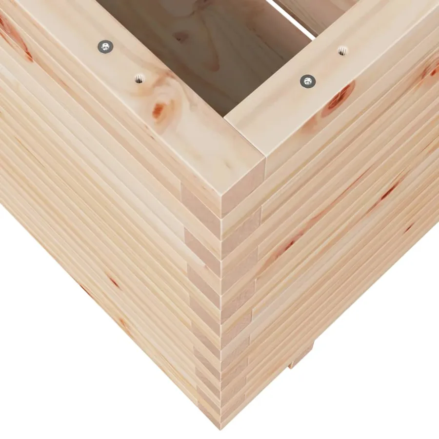 Jardinière 90x60x72,5 cm bois de pin massif - 8
