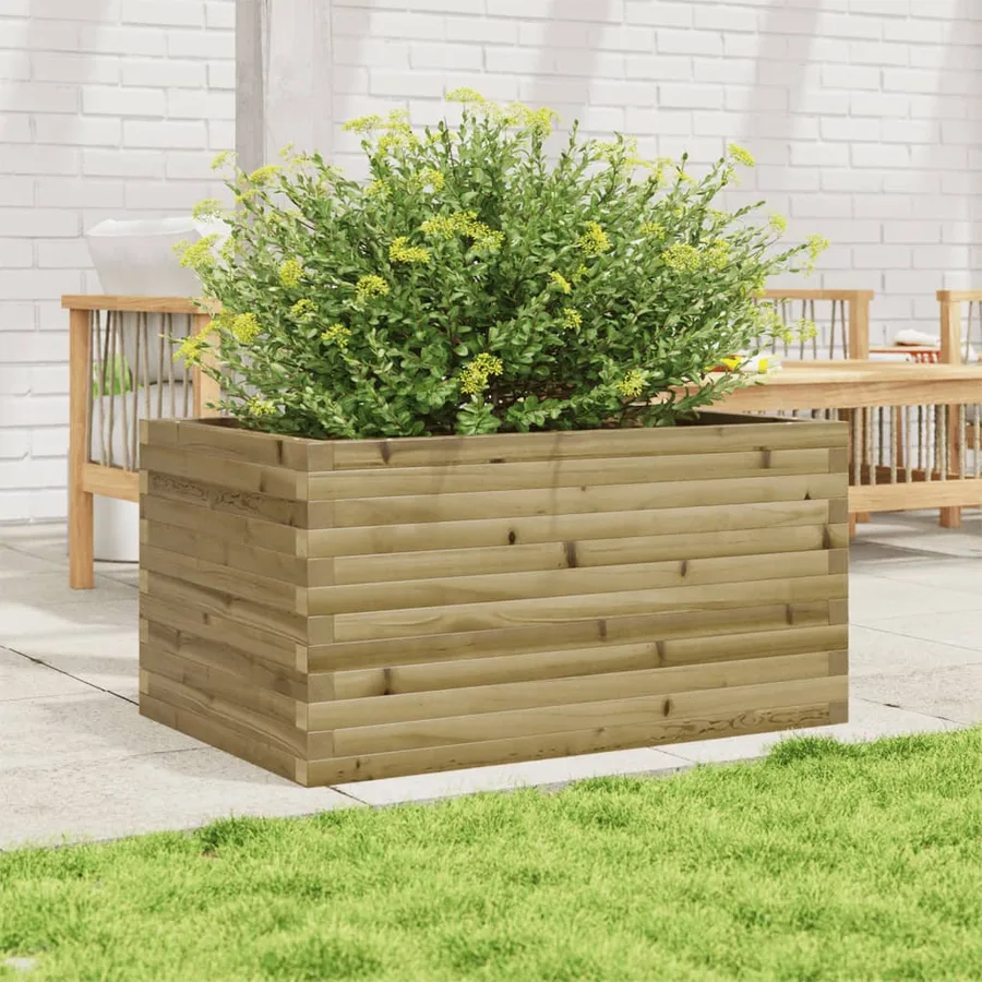 Jardinière 90x60x46 cm bois de pin imprégné - 3