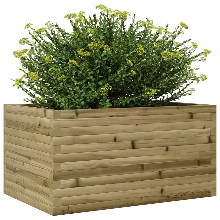 Jardinière 90x60x46 cm bois de pin imprégné - 4