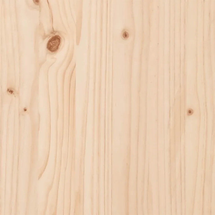 Table à manger cadre en O 70x70x75 cm bois de pin massif acier - 9