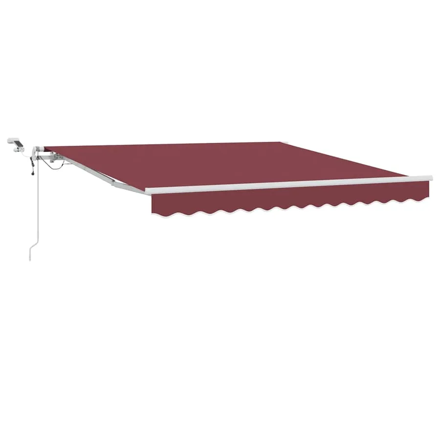 Auvent rétractable automatique avec LED bordeaux 300x250 cm - 2