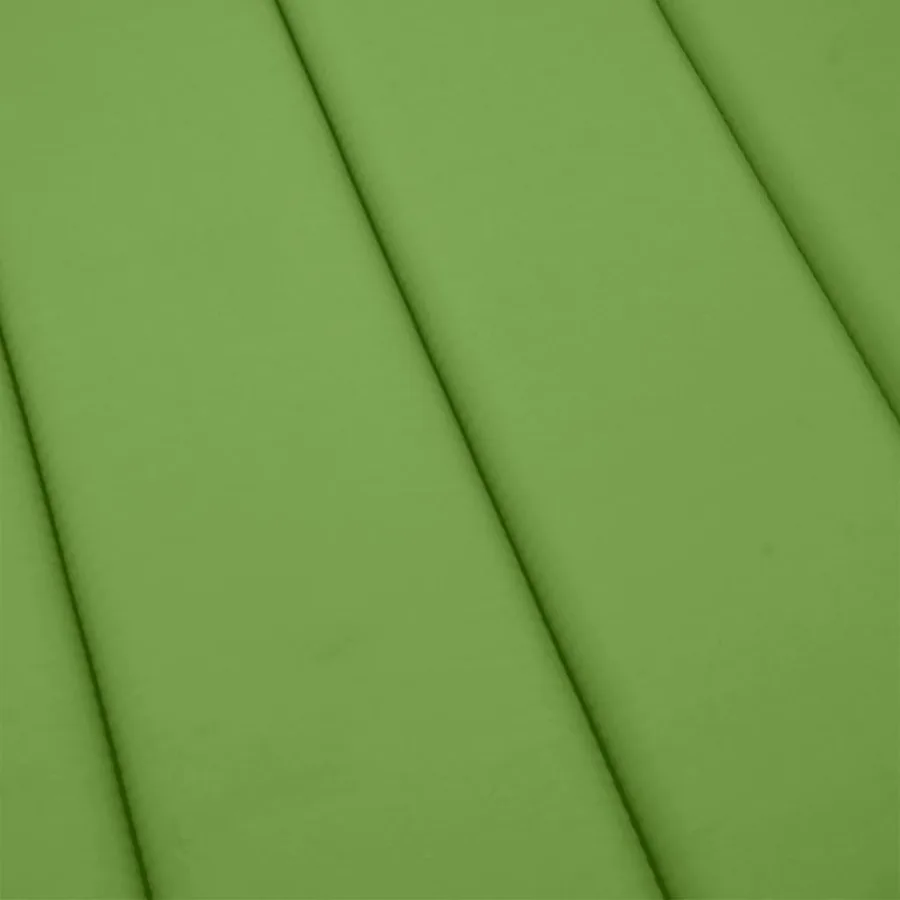 Coussin de chaise longue vert mélangé 200x60x4 cm tissu - 7
