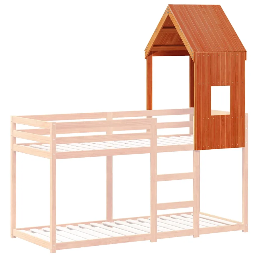 Toit de lit pour enfants 60x99x139,5 cm bois de pin massif - 3