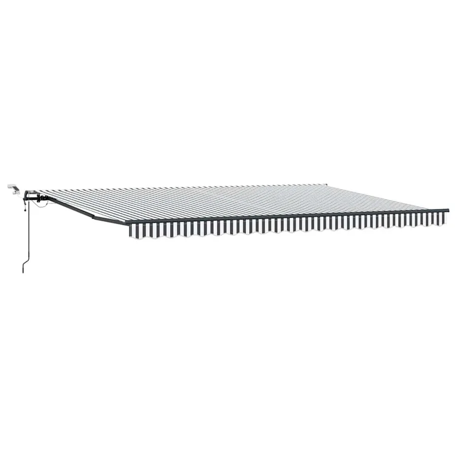 Auvent rétractable automatique avec LED anthracite et blanc - 2