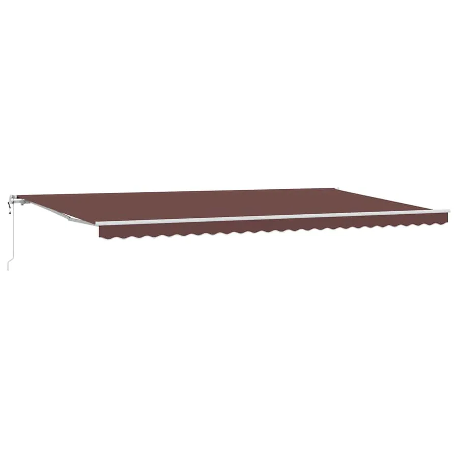 Auvent rétractable automatique marron 600x300 cm - 2
