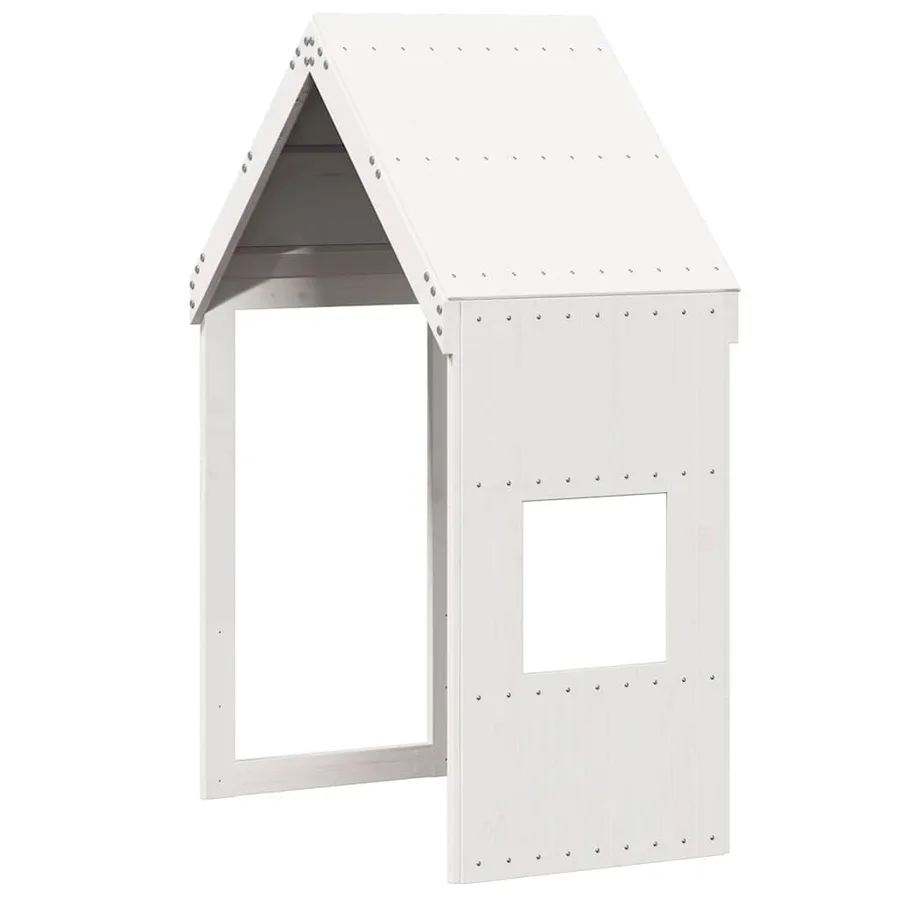 Toit de lit pour enfants blanc 55x99x139,5cm bois de pin massif - 2
