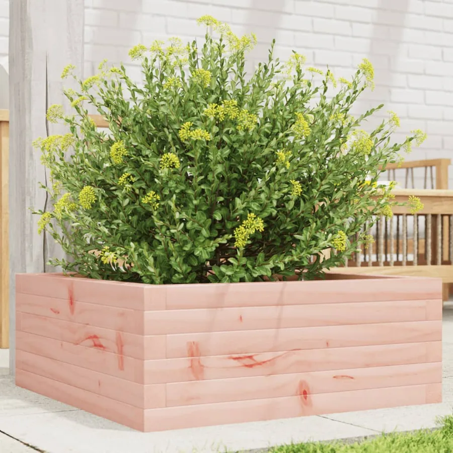 Jardinière 60x60x23 cm bois massif douglas