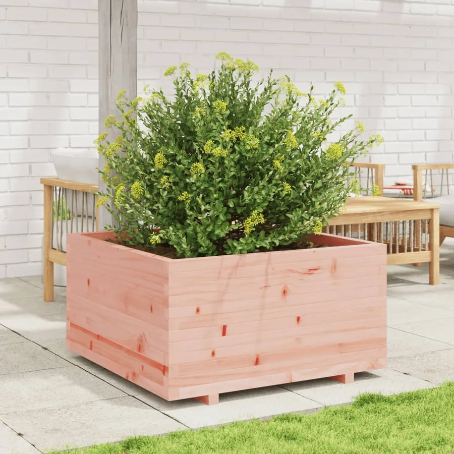 Jardinière 90x90x49,5 cm bois massif de douglas - 3