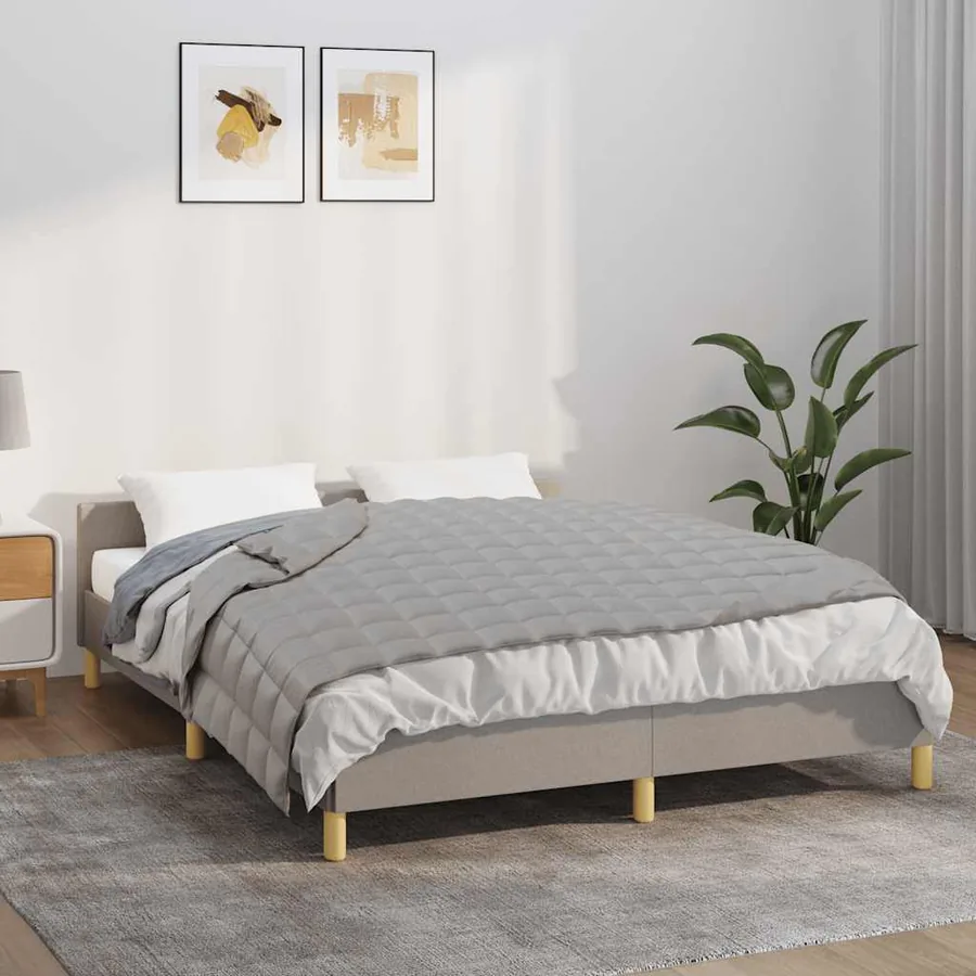 Couverture lestée Gris 120x180 cm 5 kg Tissu