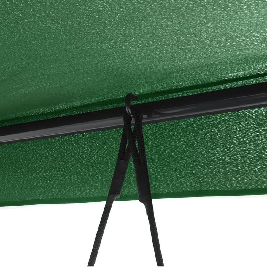 Balancelle de jardin avec auvent vert acier - 8