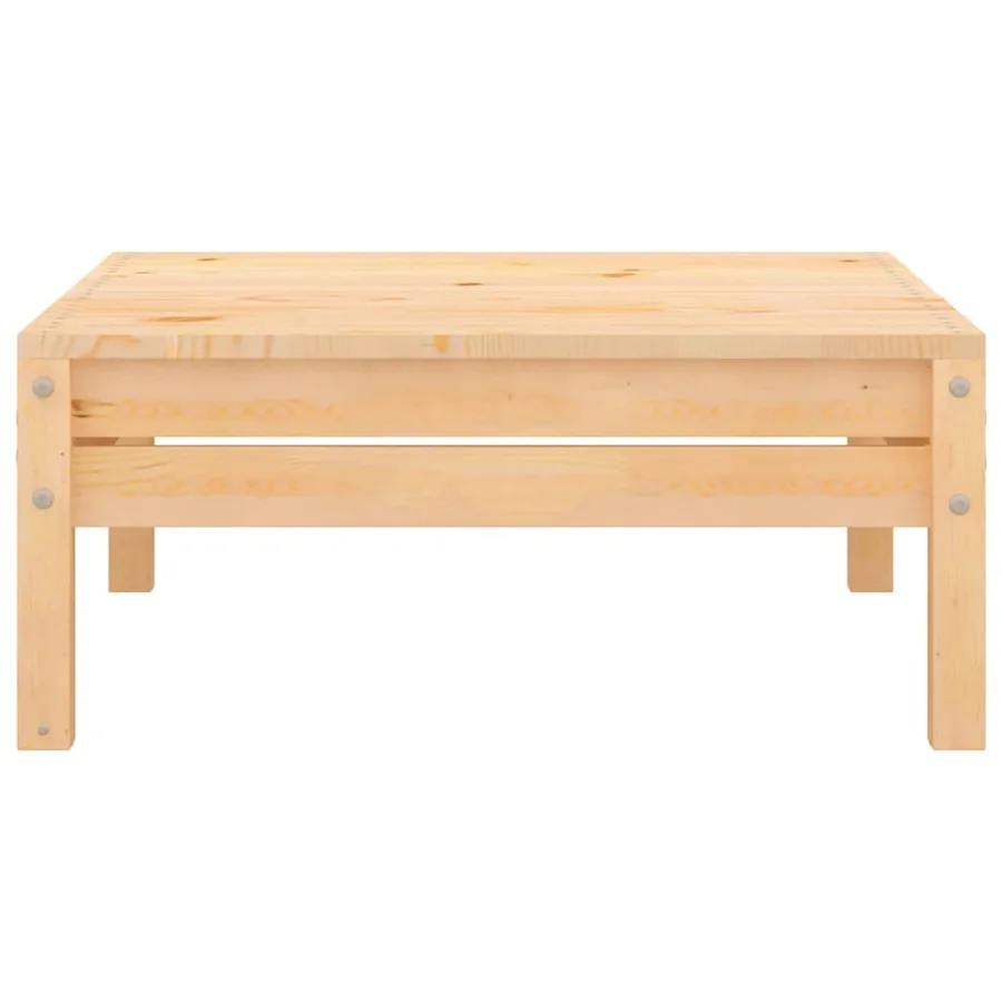 Salon de jardin 3 pcs Bois de pin massif - 11