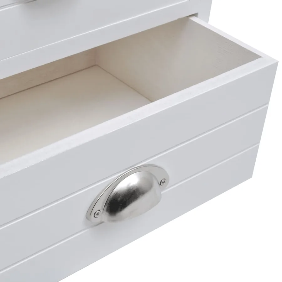 Table de chevet en style français 2 pcs Blanc - 5