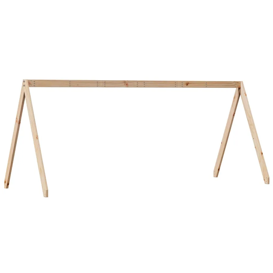 Toit de lit pour enfants 199x80,5x88 cm bois de pin massif - 6