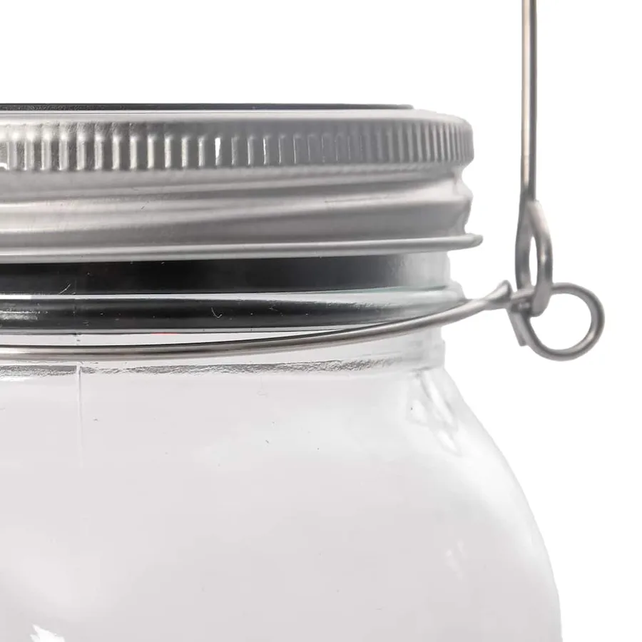 Lampe solaire en verre d'extérieur 12 pcs blanc chaud - 7