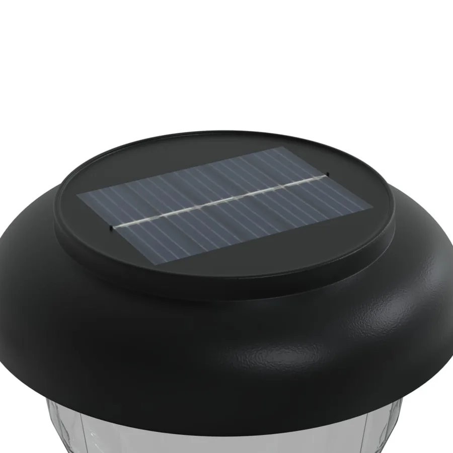 Lampes solaires d'allées et piquets de sol 4pcs blanc chaud RVB - 8