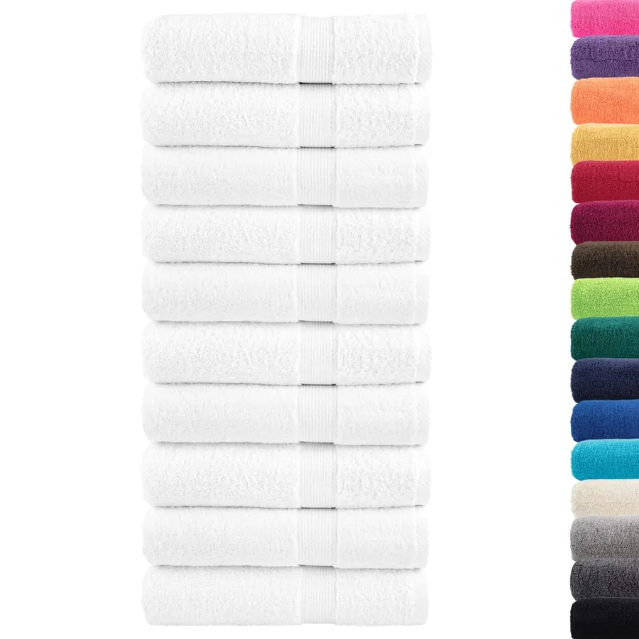 Essuie-mains de qualité supérieure SOLUND 10 pcs blanc 600 g/m² - 2
