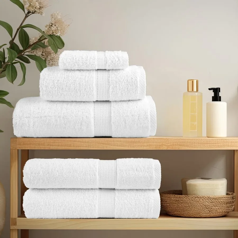 Essuie-mains de qualité supérieure SOLUND 10 pcs blanc 600 g/m² - 3