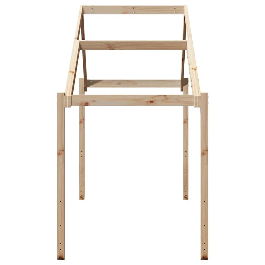 Toit de lit pour enfants 213x95,5x144,5 cm bois de pin massif - 5