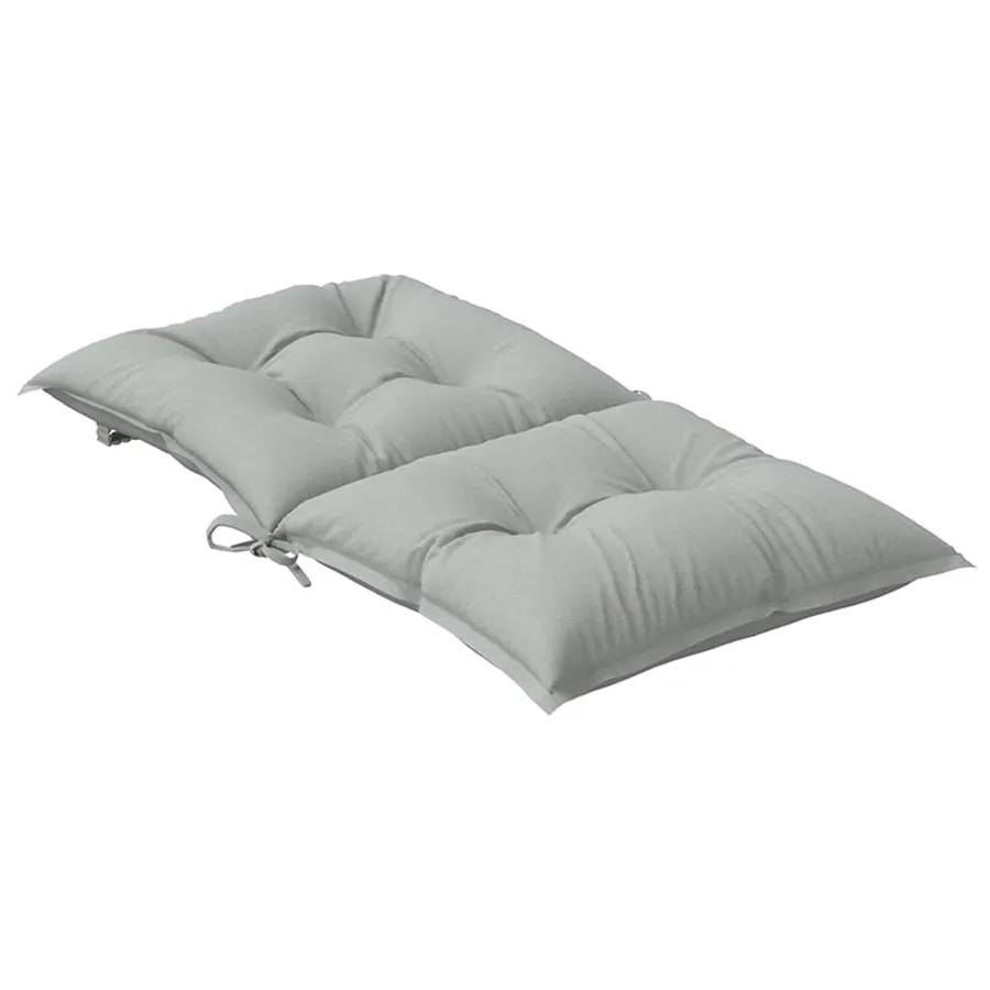 Coussins de chaise à dossier bas lot de 6 gris clair mélangé - 6