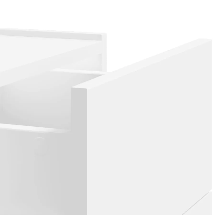 Tables de chevet murales 2 pcs blanc 45x30x35 cm - 10
