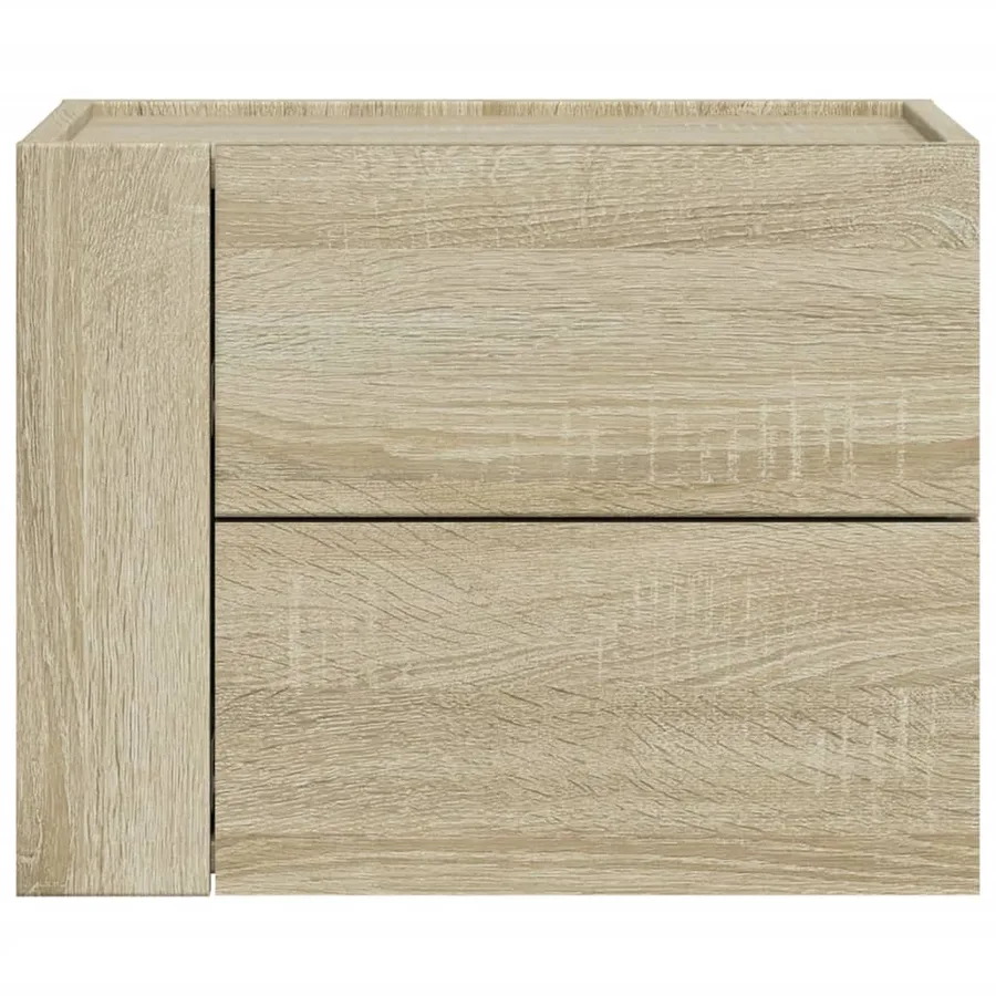 Tables de chevet murales 2 pcs chêne sonoma 45x30x35 cm - 4