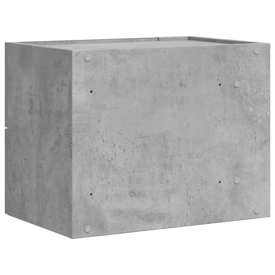 Tables de chevet murales 2 pcs gris béton 45x30x35 cm - 7