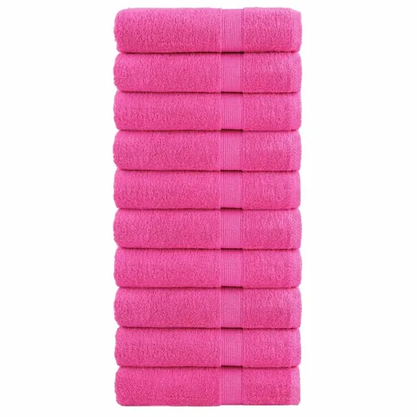 Serviettes de douche de qualité supérieure SOLUND 10 pcs rose