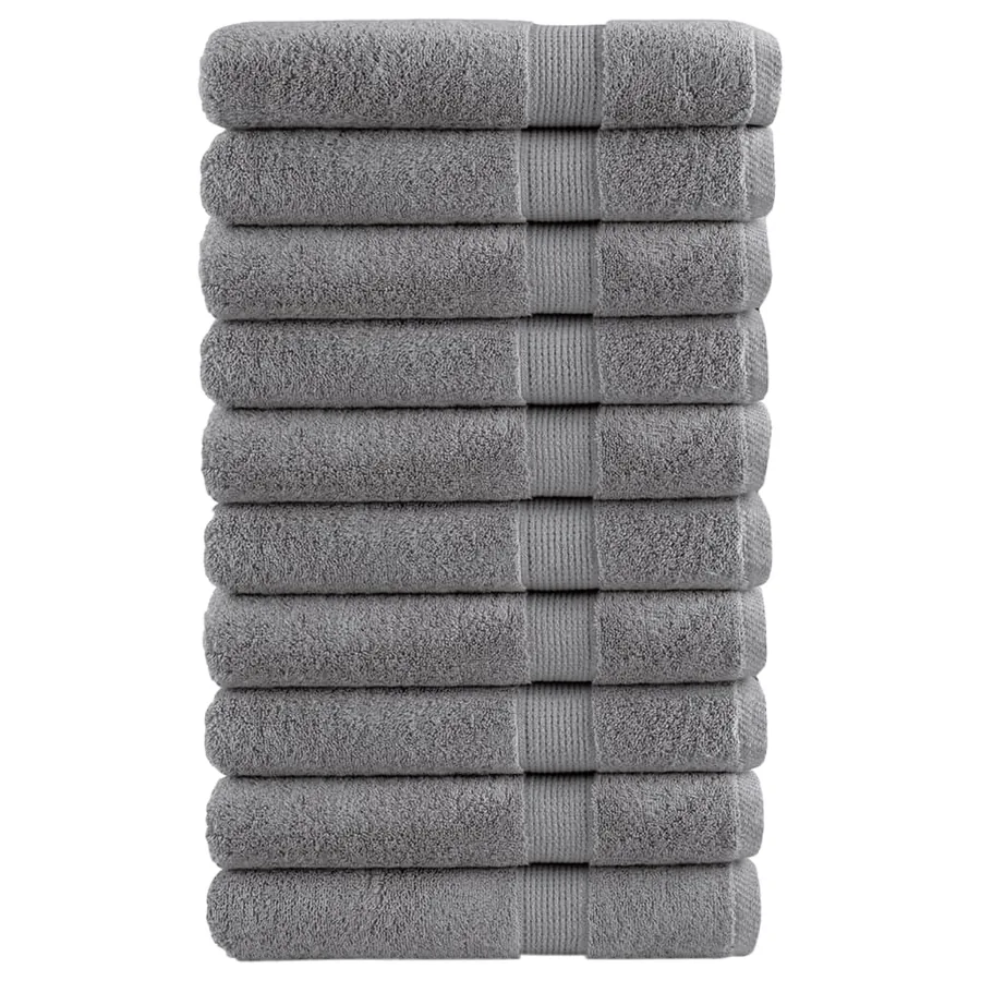 Serviettes de qualité supérieure SOLUND 10 pcs gris 600 g/m²