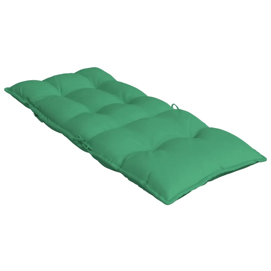 Coussins de chaise à dossier haut lot de 6 vert tissu oxford - 6