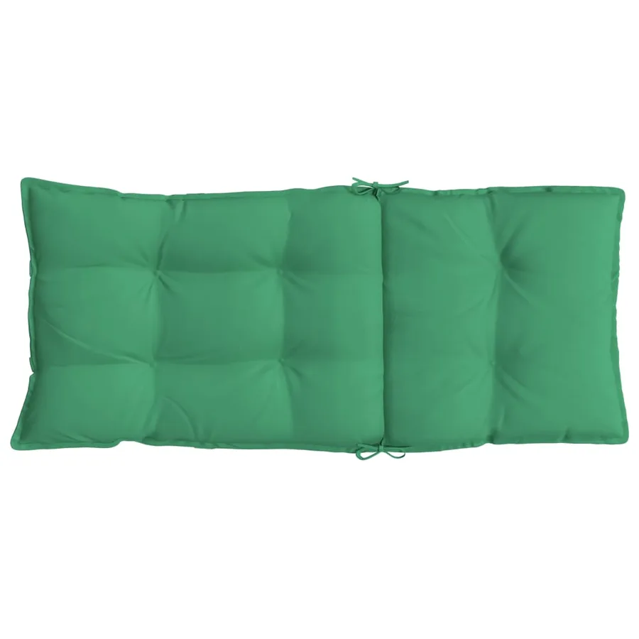 Coussins de chaise à dossier haut lot de 6 vert tissu oxford - 7