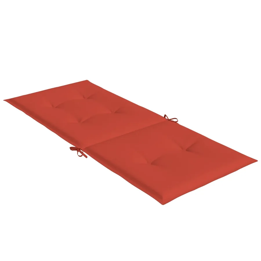 Coussins de chaise à dossier haut lot de 6 rouge mélangé tissu - 6
