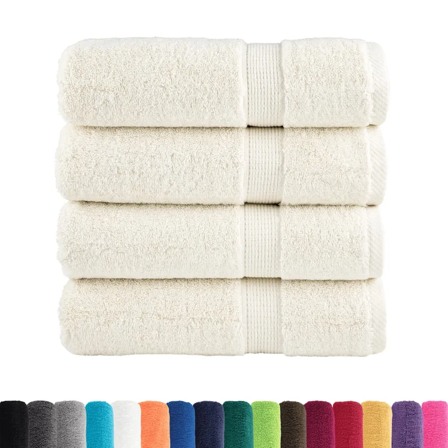 Serviettes de bain de qualité supérieure SOLUND 4 pcs 600g/m² - 2