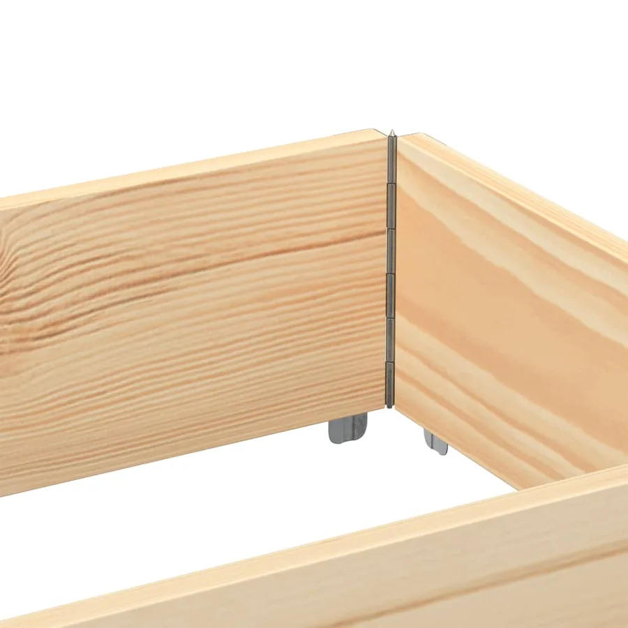 Jardinière 150x50 cm bois de pin massif - 7