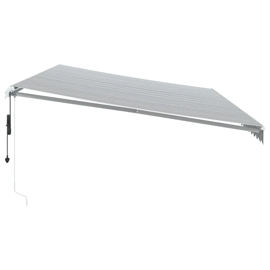 Auvent rétractable automatique avec LED anthracite et blanc - 5