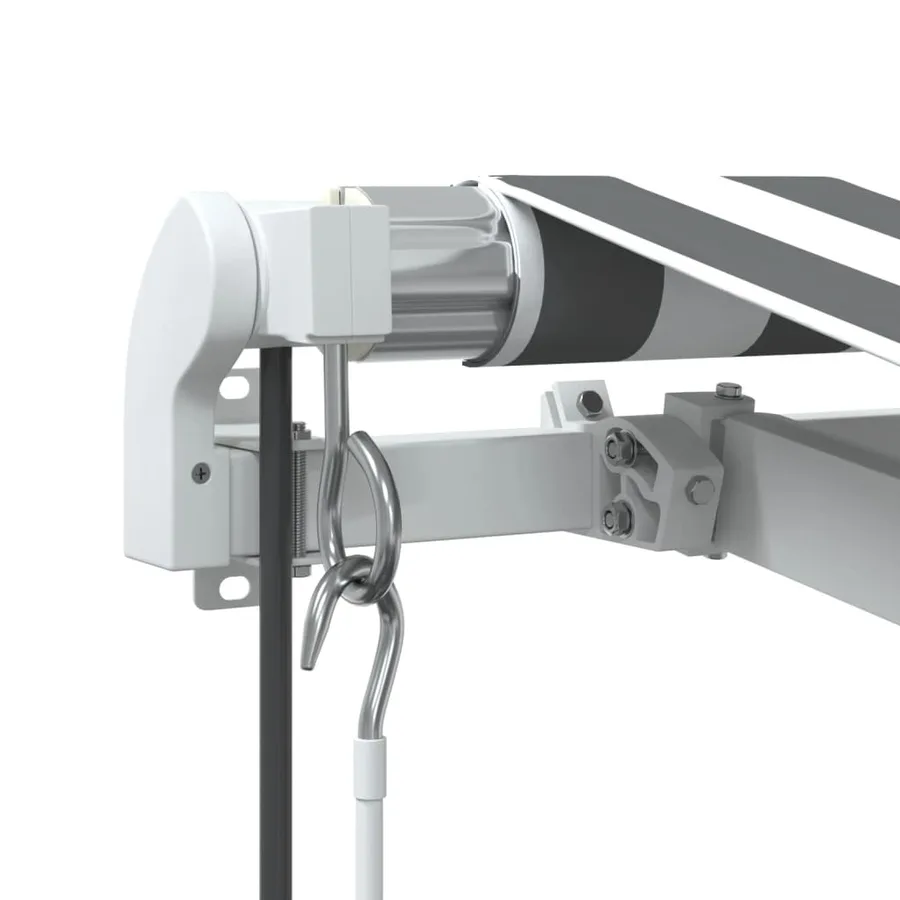 Auvent rétractable automatique avec LED anthracite et blanc - 7