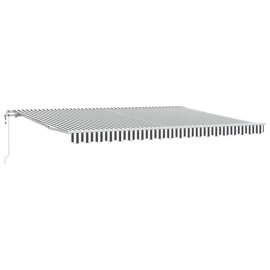 Auvent rétractable automatique anthracite et blanc 450x300 cm - 2