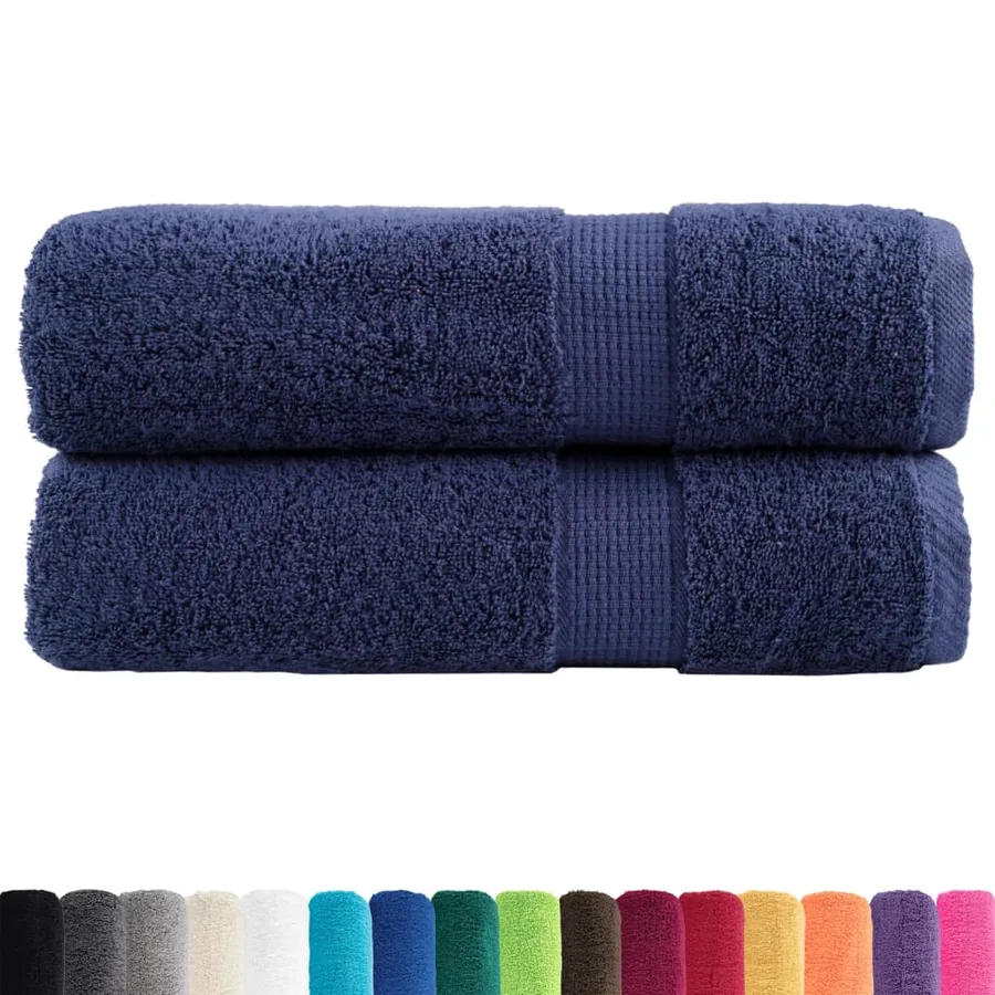 Essuie-mains de qualité supérieure SOLUND 2 pcs bleu marine - 2