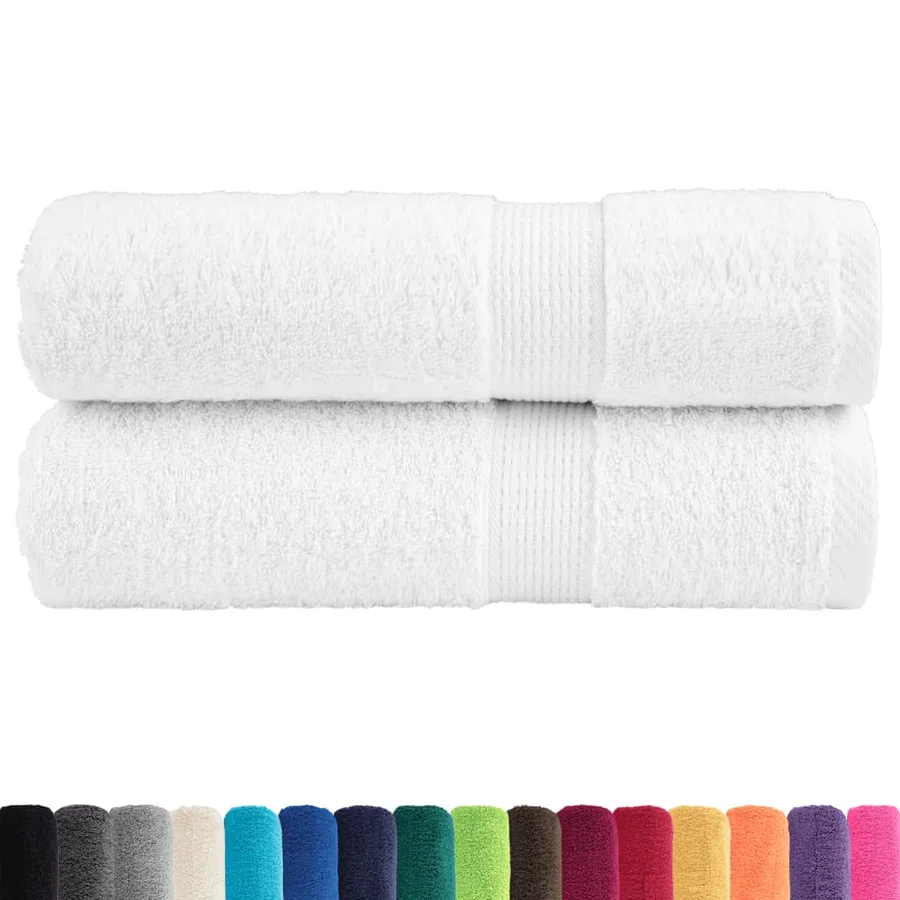 Essuie-mains de qualité supérieure SOLUND 2 pcs blanc 600 g/m² - 2