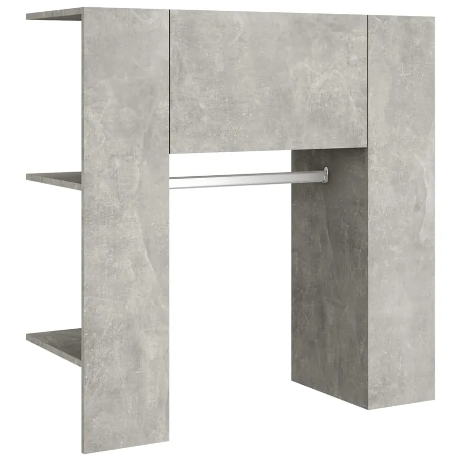 Armoires de couloir 2 pcs gris béton bois d'ingénierie - 7