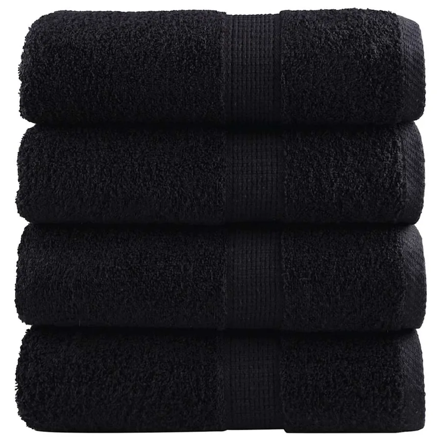 Serviettes d'invité de qualité supérieure SOLUND 4 pcs noir