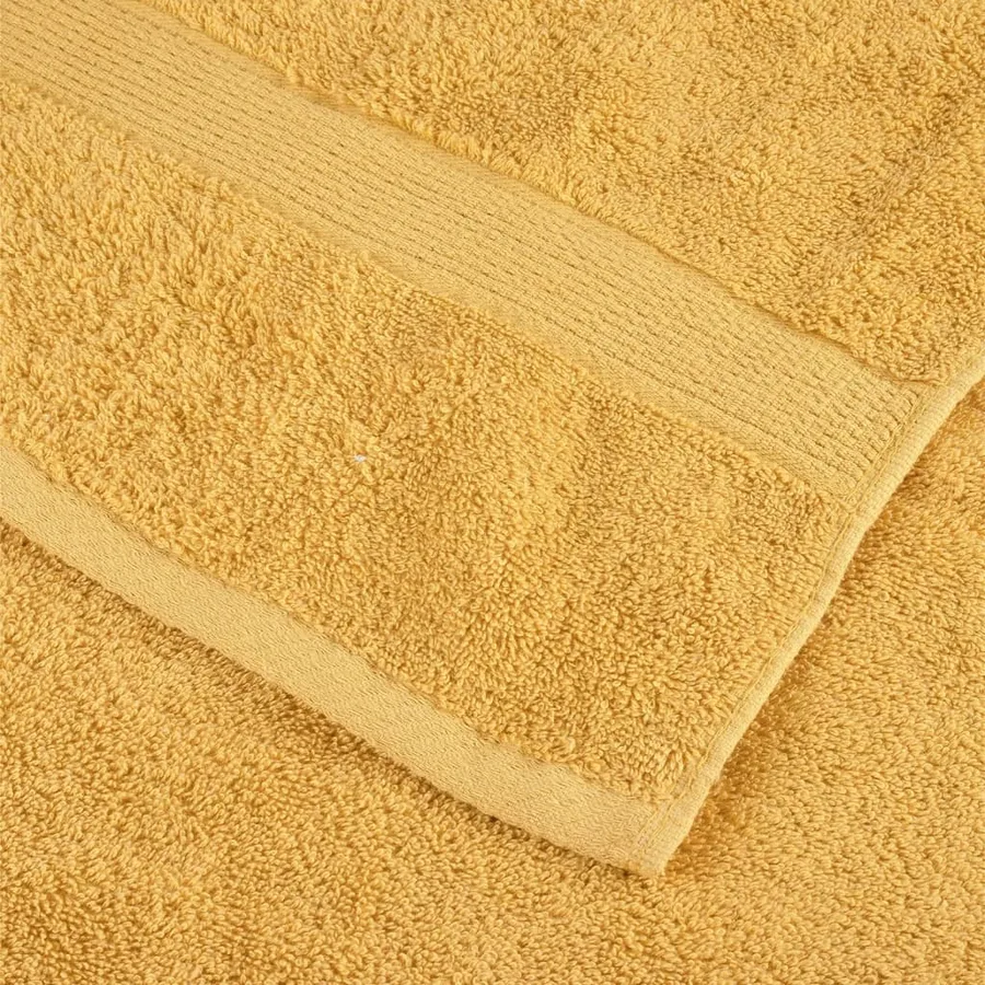 Serviettes de toilette premium SOLUND 4 pièces Or 30 x 30 cm 600 g/m² - 5