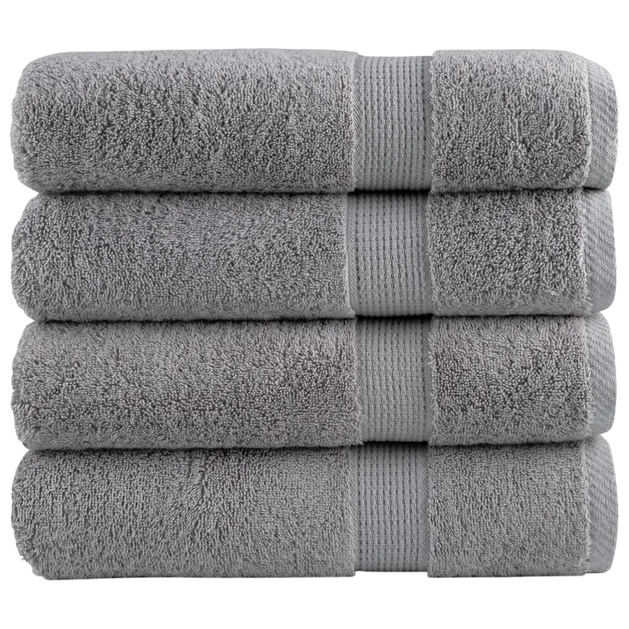 Essuie-mains de qualité supérieure SOLUND 4 pcs gris 600 g/m²