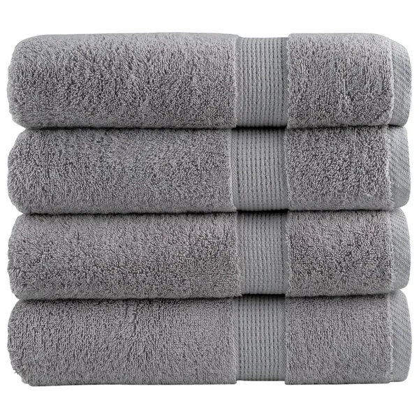 Essuie-mains de qualité supérieure SOLUND 4 pcs gris 600 g/m²