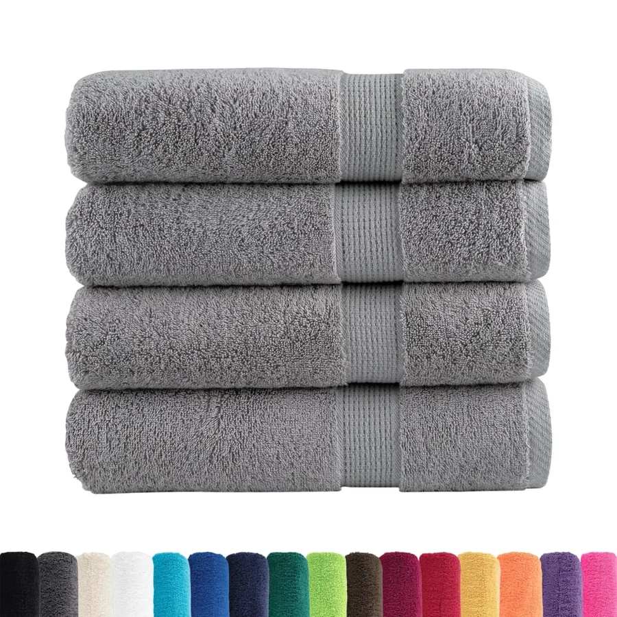 Essuie-mains de qualité supérieure SOLUND 4 pcs gris 600 g/m² - 2