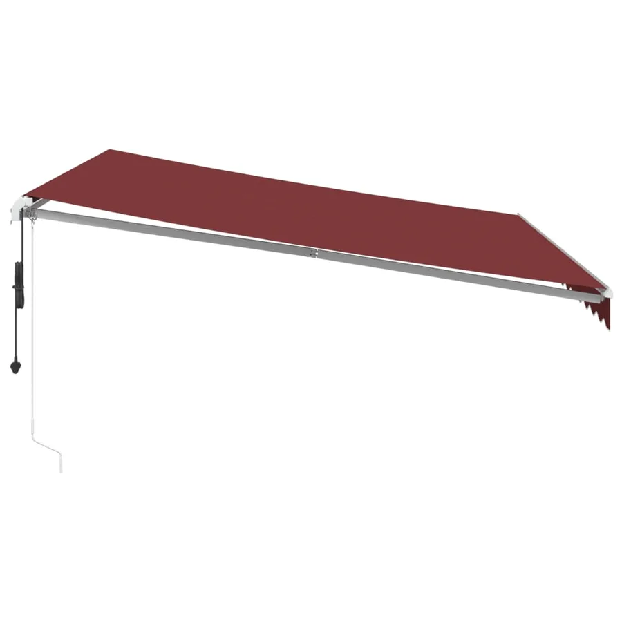 Auvent rétractable automatique bordeaux 400x350 cm - 4