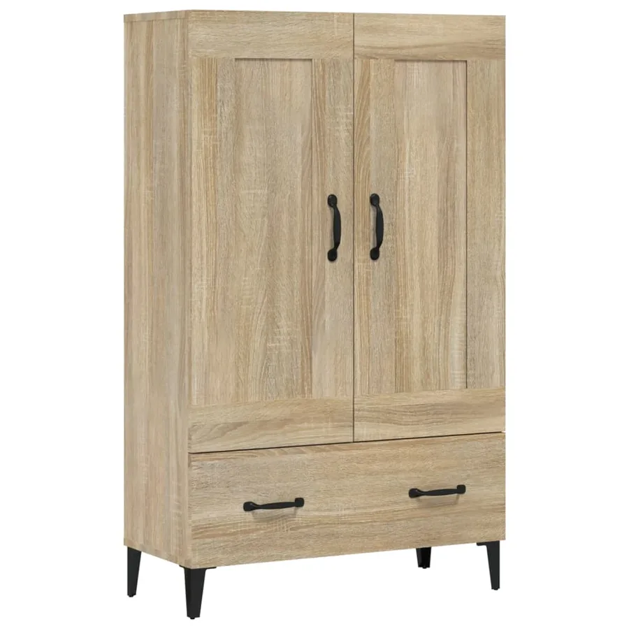 Buffet haut Chêne sonoma 70x31x115 cm Bois d'ingénierie - 2